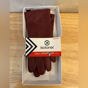 New in Box Isotoner Women's SmartTouch Dress Gloves - Red